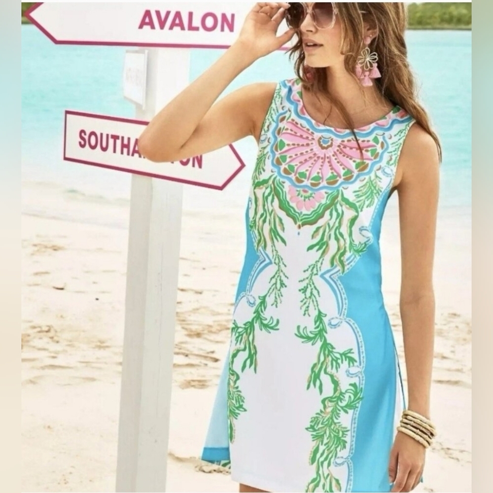NWT. Lilly Pulitzer DONNA Sleeveless Romper, CALYPSO SUN. Size 8.